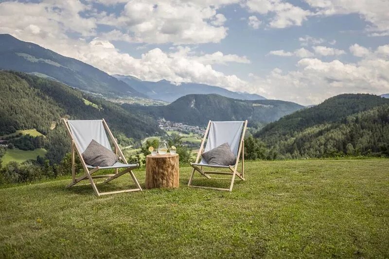 "Oberplunerhof Luxury Chalet Skyline" with Mountain View, Private Terraces