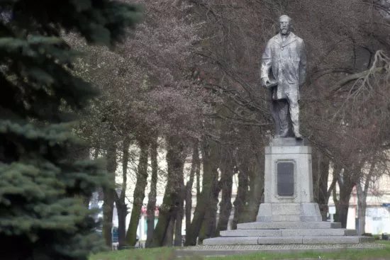 Monument of Henryk Sienkiewicz in Slupsk