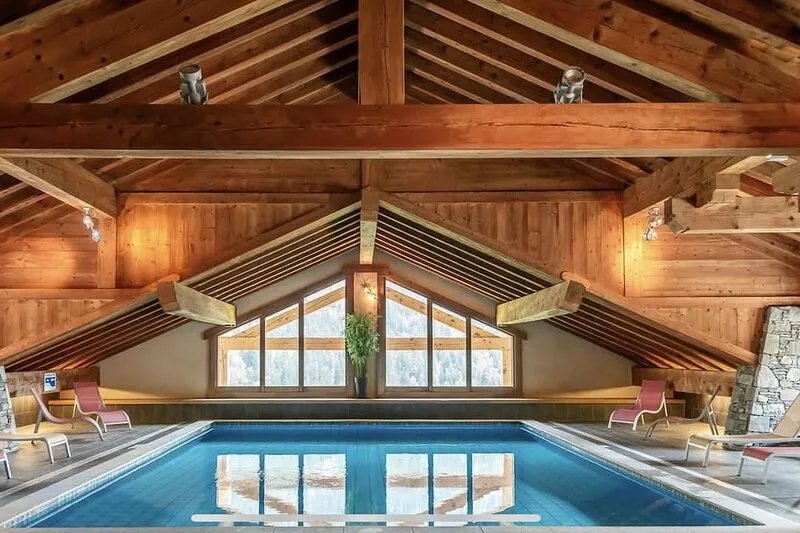 Superb 70M2 apartment, fireplace, terrace, pool/spa and private shuttle service