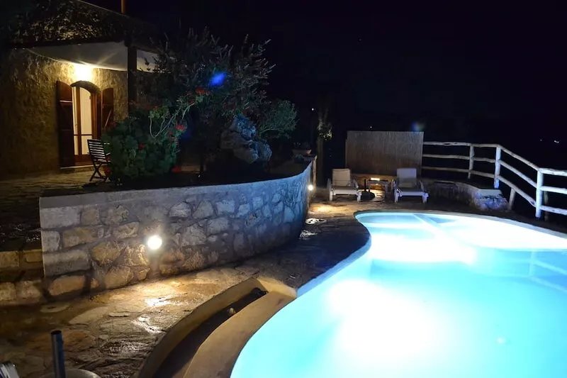 Spectacular Stone Villa with Pool in Forest and Great Sea & Mountain Views