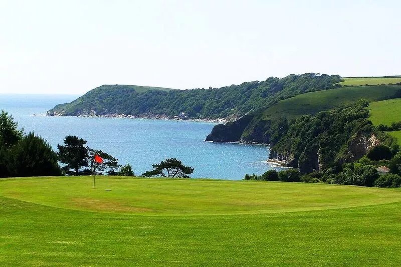 Magnificent views looking across St Austell Bay towards Fowey