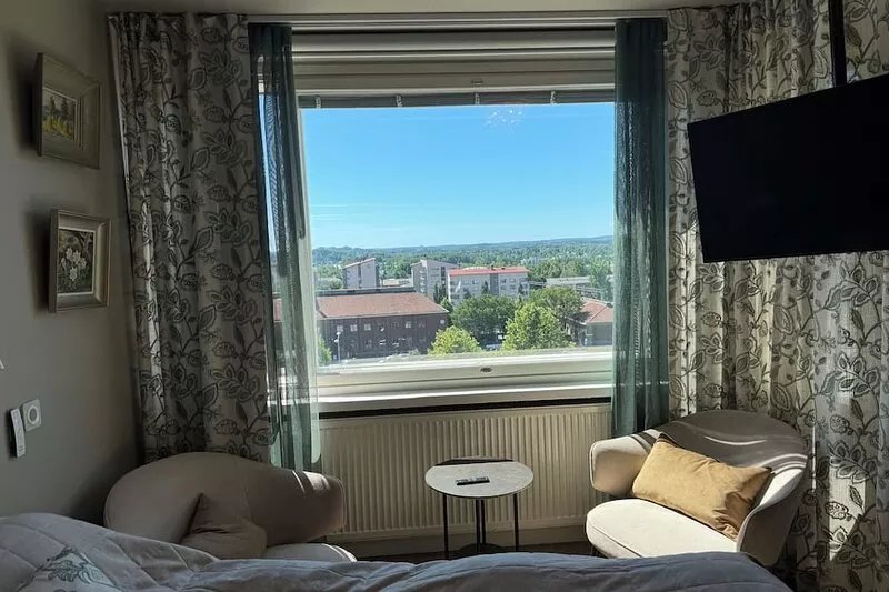 Stylish studio apartment with a view