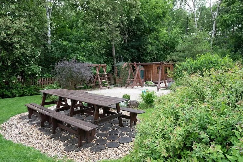 Holiday house with BBQ, sauna and squash - GRYZYNA
