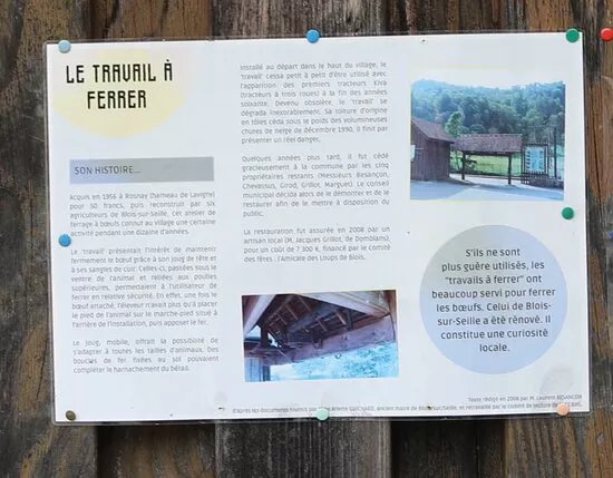 Le travail a ferrer de Blois sur Seille