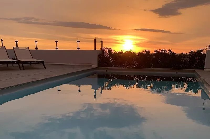Exclusive villa with salt water pool and fantastic Mediterranean Sea view