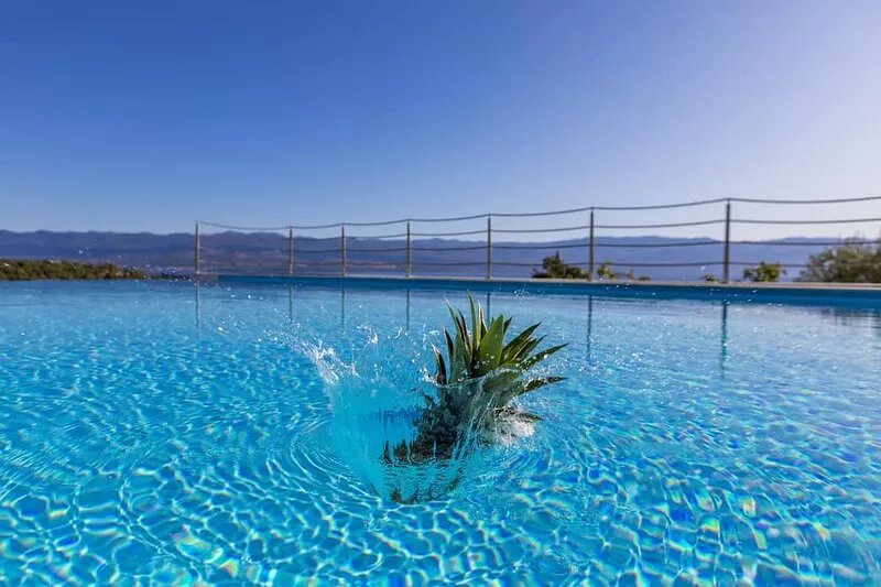 Luxury Villa Vrbnik - Krk - pool, tennis, pets, sea view, whirlpool & concierge