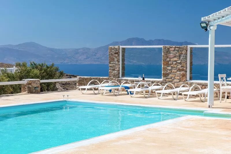 "The Pomegranate" love nest with a romantic view of the sea, Tinos and the