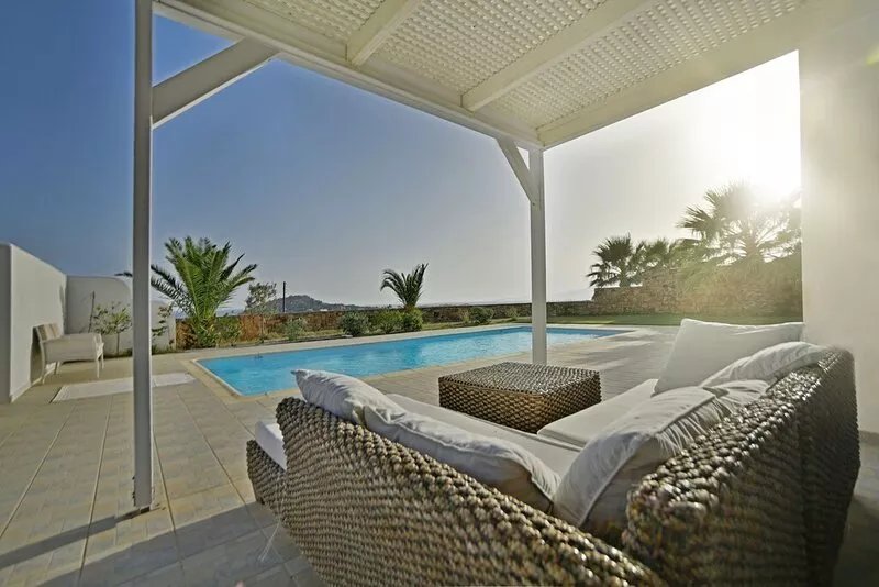SUPERIOR MIKRI VIGLA VILLA WITH POOL & FANTASTIC VIEWS,400m FROM AMAZING BEACHES