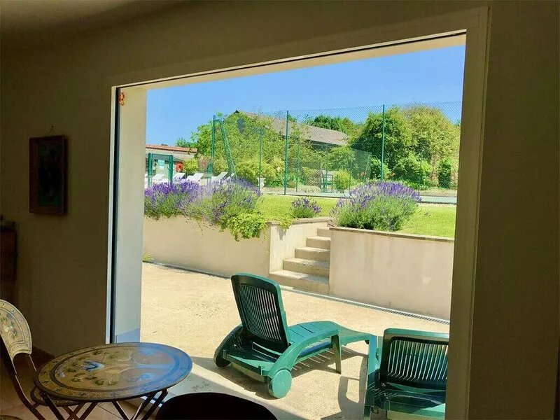 luxurious villa in the north of France with swimming pool and tennis court