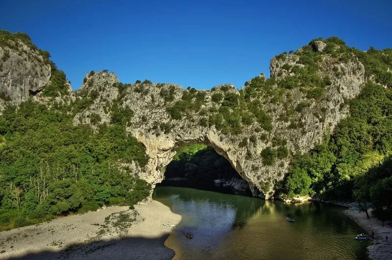 Charming villa in Vallon Pont D'arc with heated pool