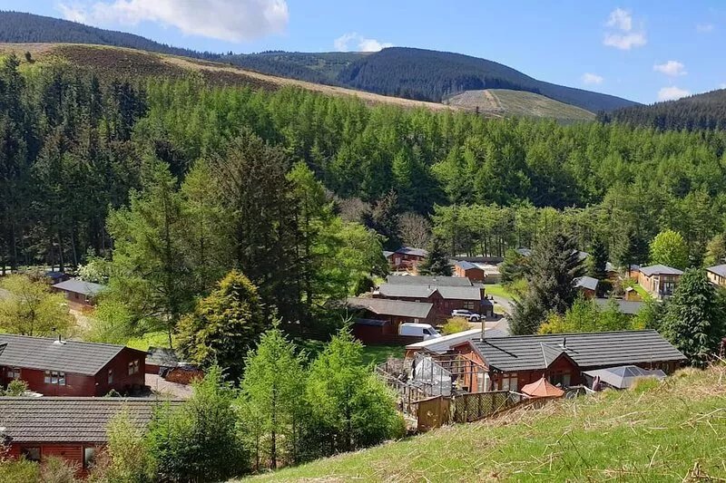Jasper Lodge at Glendevon Country Park, nr Gleneagles, Perthshire.