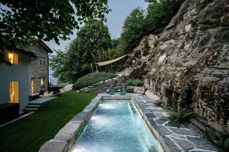 LUXURY VILLA TORNO - Lake Como Unique View & Pool among the quarry rocks