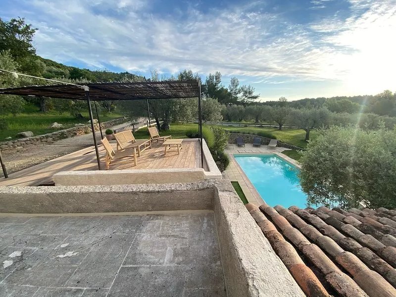 Beautiful house surrounded by nature with swimming pool
