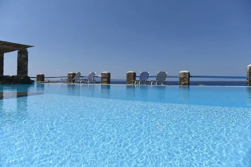 Villa Akrivi is a spacious newly renovated, sea front property, 5 bedroom 4 bath