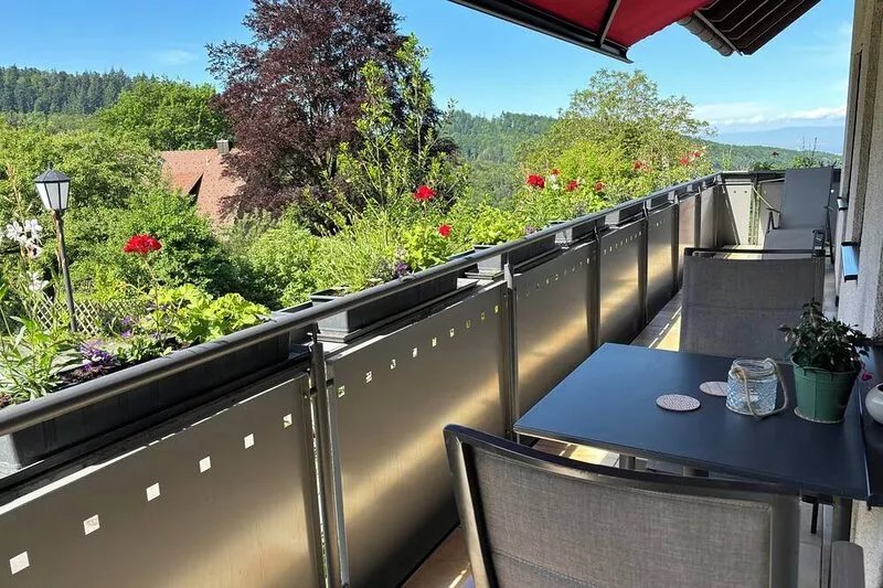 Vacation apartment change of view. Idyllic vacation apartment with a wonderful
