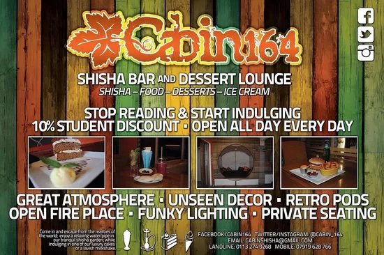 Cabin 164 Dessert & Shisha Lounge