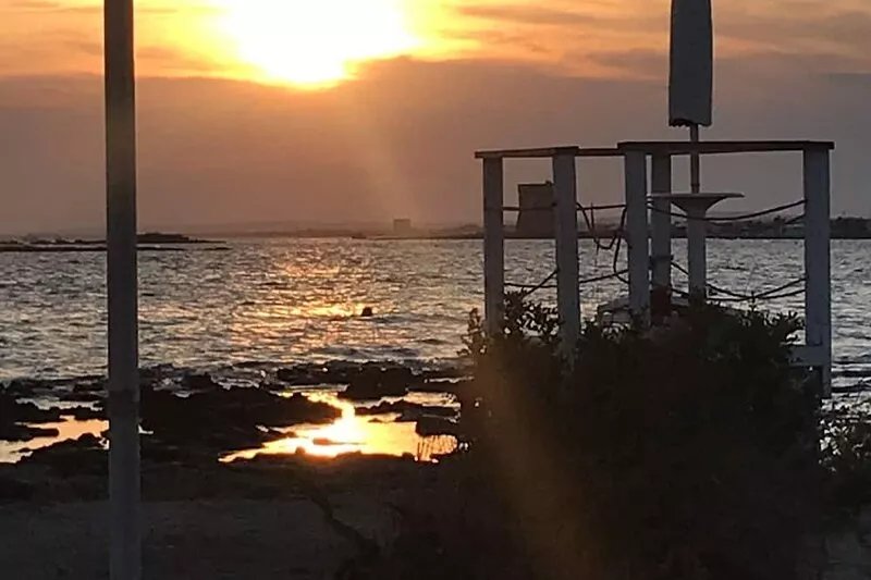 Blue house 500m from the beach of Porto Cesareo