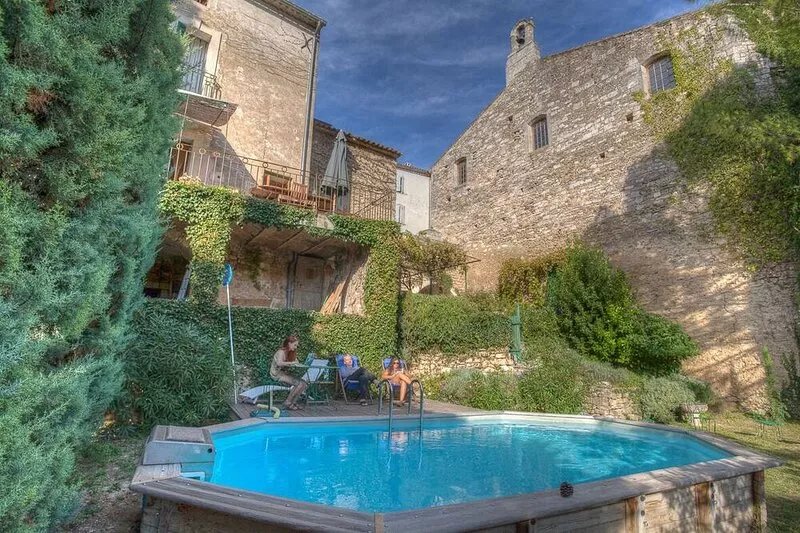 Authentic Menerbes Village House,  beautiful view of Luberon, garden and pool