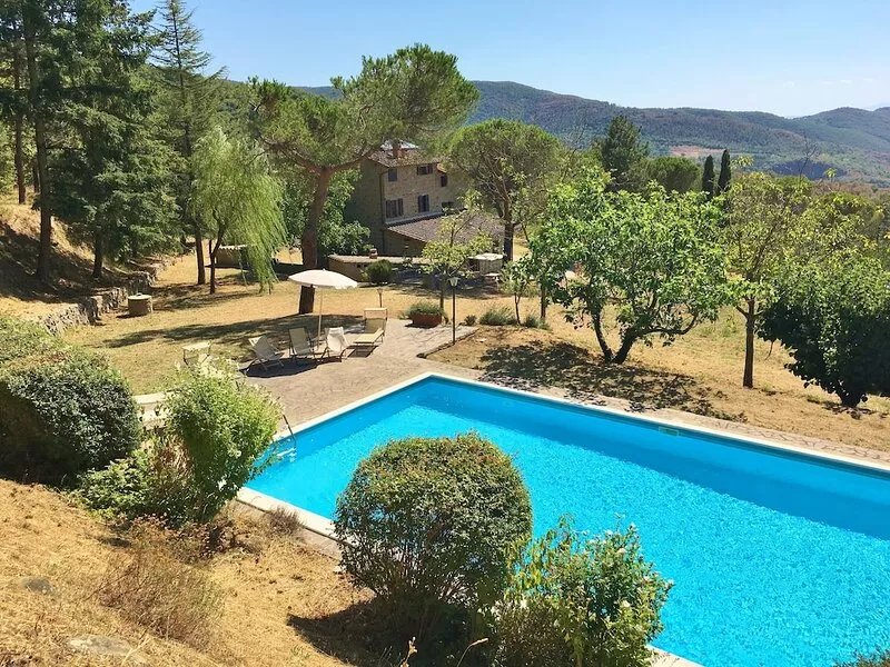 Typical house with large pool and lovely views