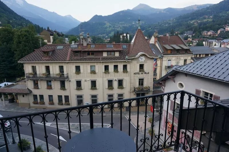 chalet style duplex apartment in the heart of St Gervais
