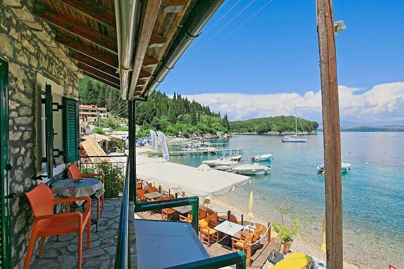 Olgas Cottage - on Agni Beach, offering stunning views and tranquility
