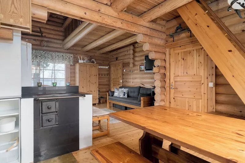 North Savonia, Log cottage and Lakeside sauna,  rental cottage.