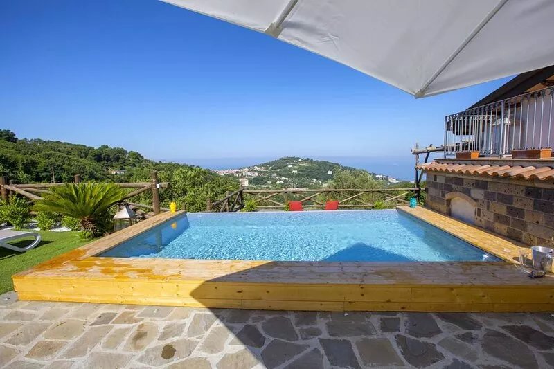 AMORE RENTALS - Casa I Giardini di Sorrento with Swimming Pool, Sauna, Sea View
