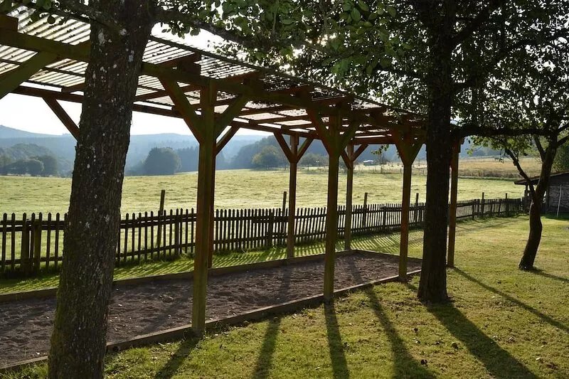 Garden, playground, boules court, organic cook, family-friendly, handicapped