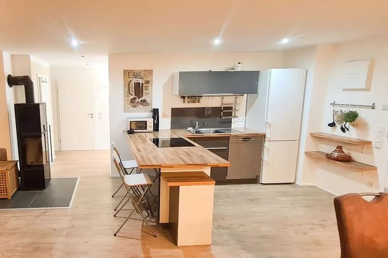 High-quality vacation apartment with beautiful terrace and infrared sauna