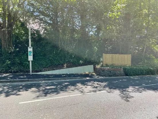 Whitchurch Bus Stop Fence