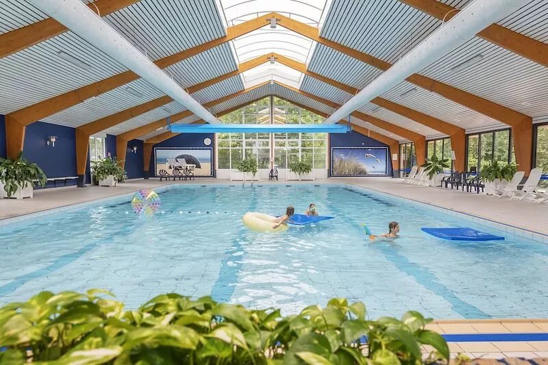 Nice bungalow with pool near the North Sea