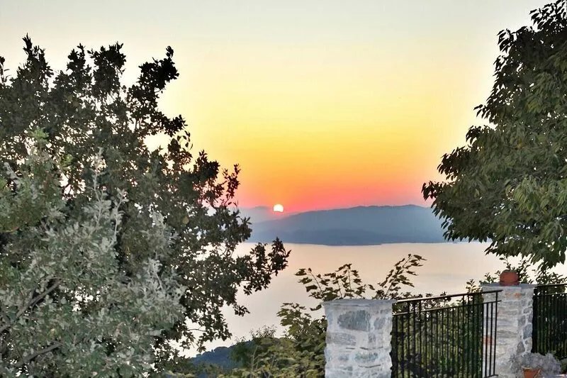Traditional Villa Maria O with fantastic view between mountain forest and sea