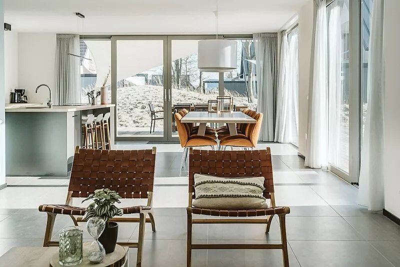 This vacation home for six people is ideal for a stay on the coast with family