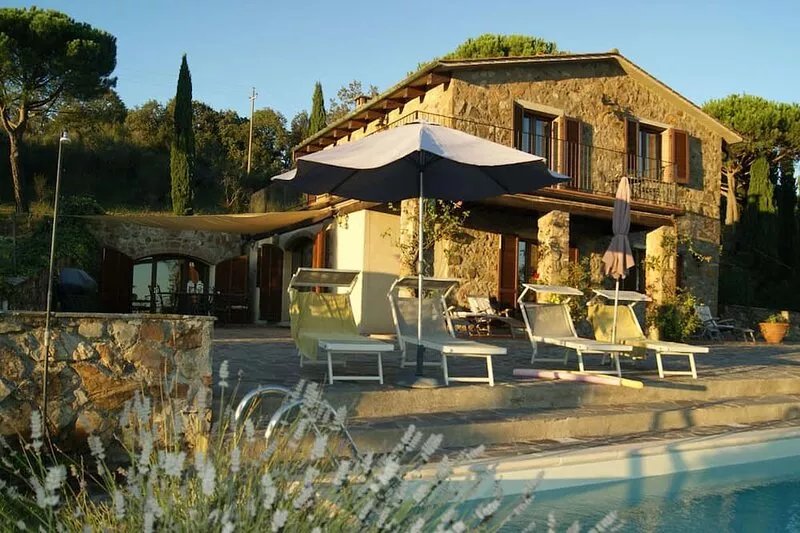 Dream Pool, near Siena sea views, 9 people, romantically & culinary close