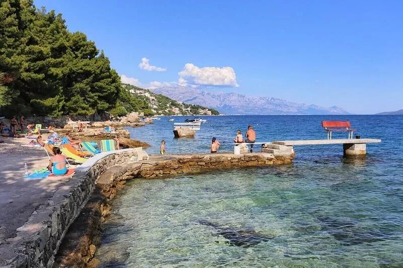 One bedroom apartment with terrace and sea view Stanići, Omiš (A-20107-b)