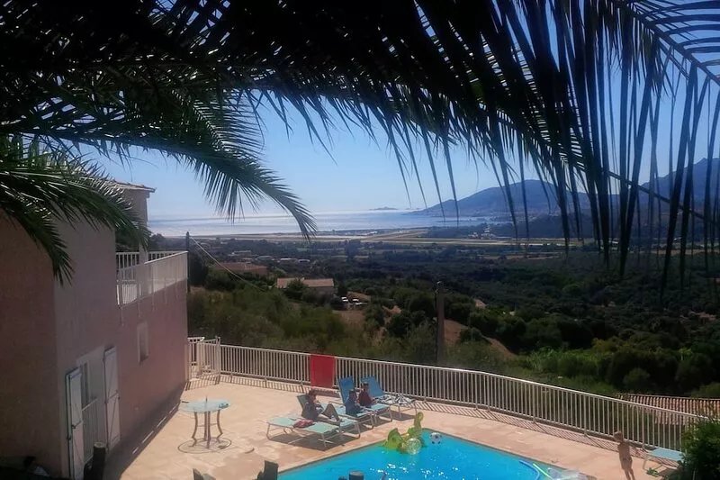 VILLA 10 PERS, SWIMMING POOL 5x10m, BEAUTIFUL SEA VIEW, NEAR BEACHES PORTICCIO