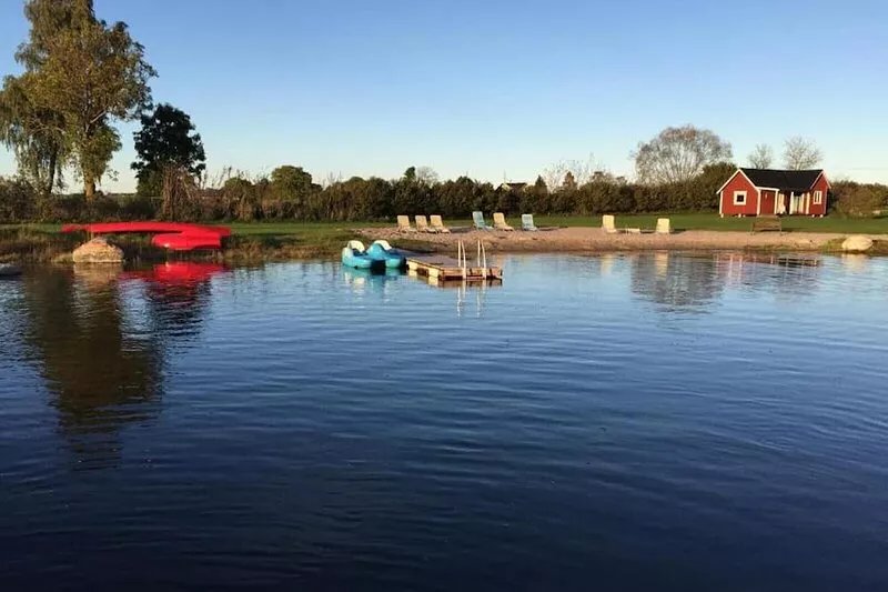 On the island of Öland by a private lake