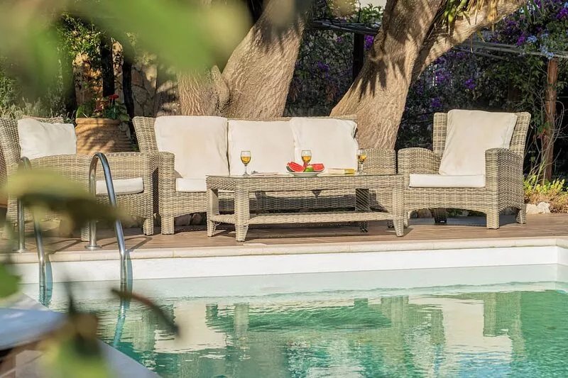 Luxury  Venetian Stone Villa- Amazing Private Pool Area and views near Fiskardo