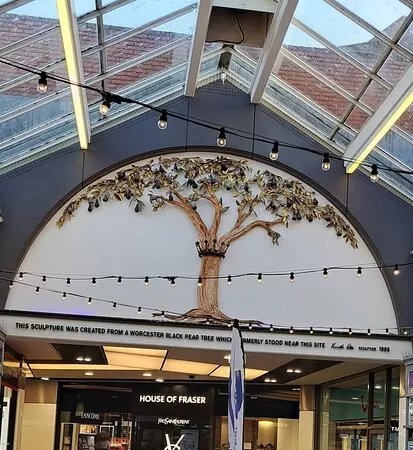 Black Pear Tree Sculpture