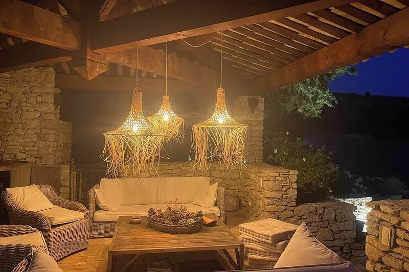 PARC NATIONAL LUBERON Bergerie 18th View 360° lavender heated pool overflow