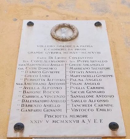 Lapide Commemorativa Ai Caduti