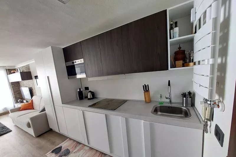 Studio apartment with direct access to the slopes, fabulous views, 4 beds