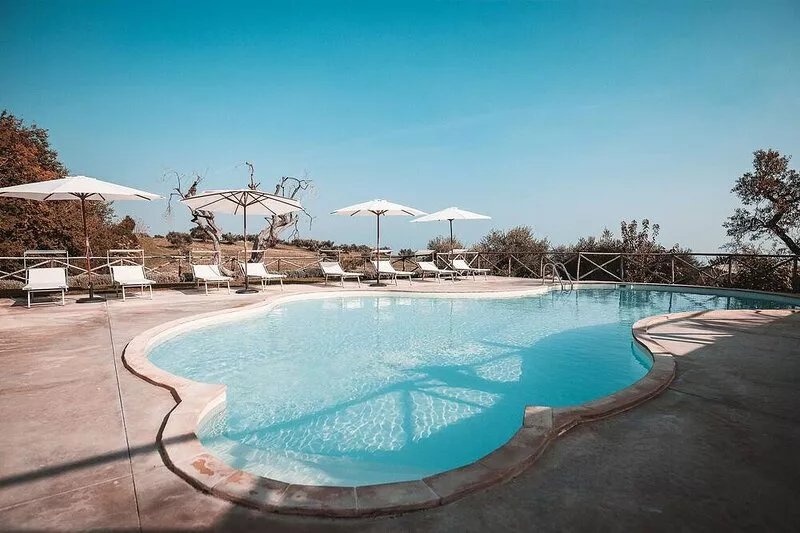 Torre di Palme apartment with panoramic terrace and pool -5 minutes from the sea