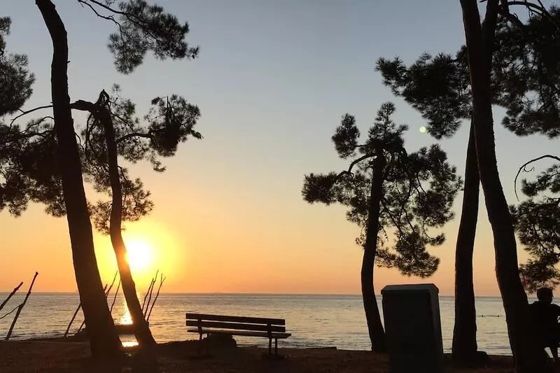 Vacation house Umag Savudrija, near the beach, balcony with sea view, WiFi
