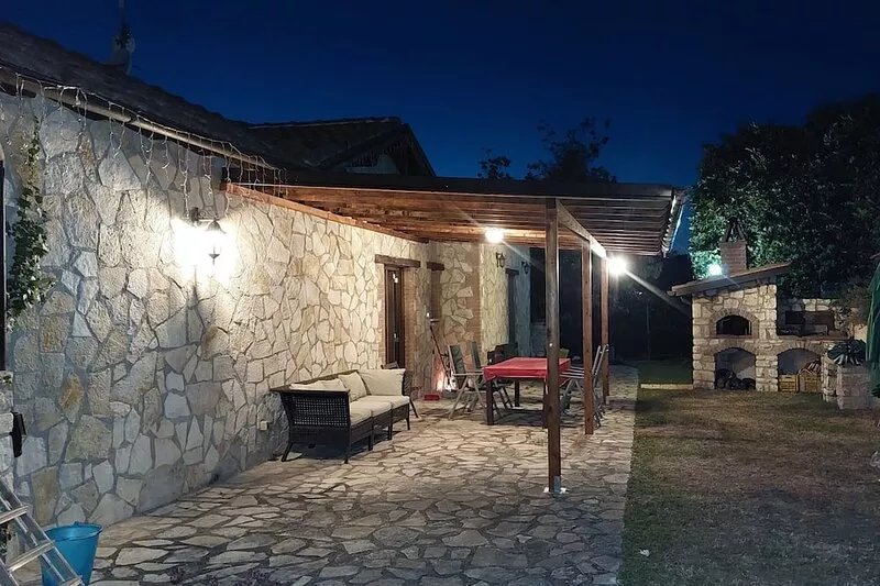 pool and breathtaking view on Roman countryside