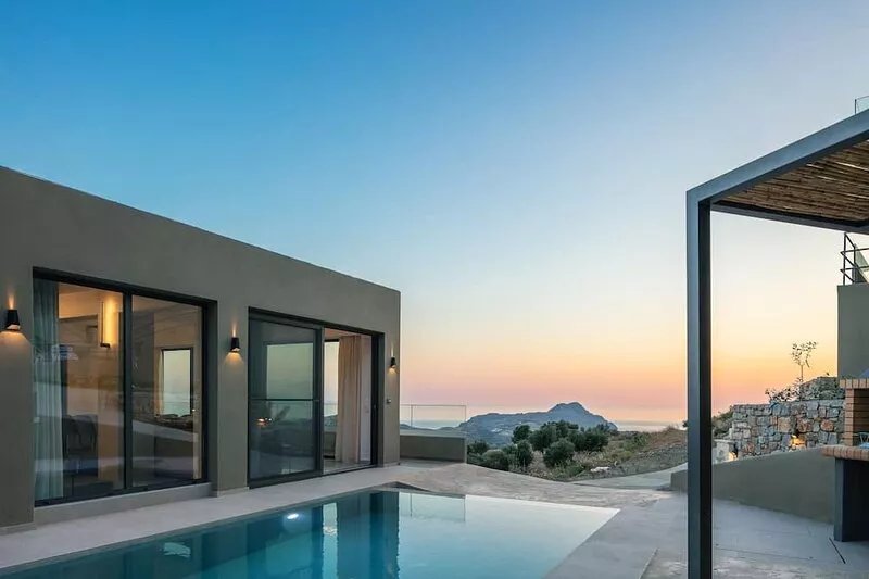 Sigma Villa, Private Heated Swimming Pool Garden, Panoramic Sunset
