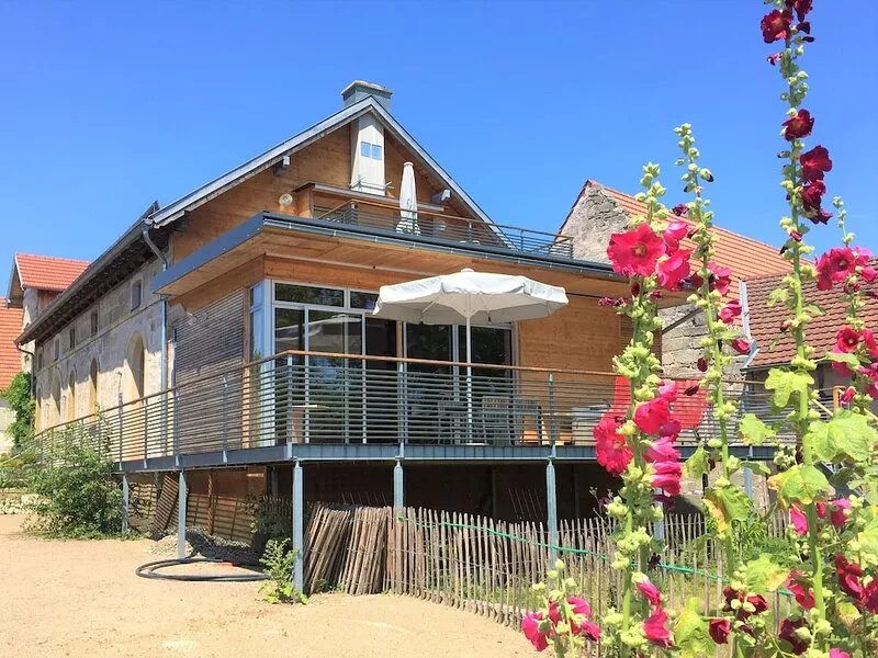 Brauhaus 3 wellness loft "Malz", XXL balcony with nature view, sauna, pool