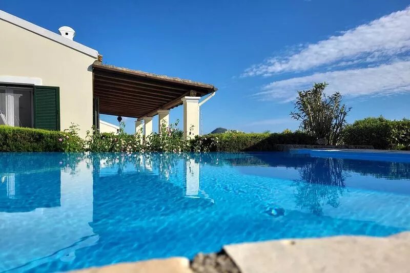 Villa Callisto with two bedrooms and private pool for family Corfu 4 Sleeps