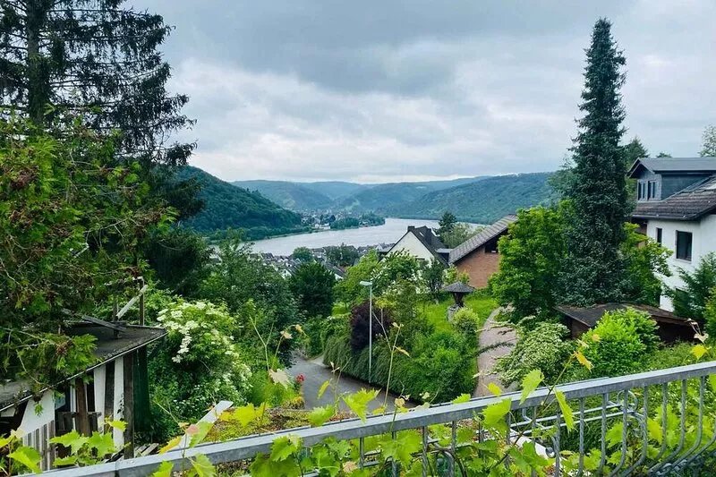 Holiday apartment in a unique panoramic location high up in the Middle Rhine