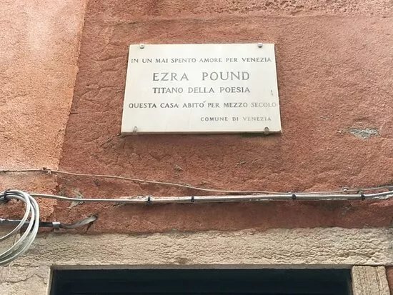 Targa Commemorativa di Ezra Pound